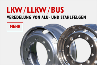 LKW / LLKW / Bus - Veredelung von Alu- und Stahlfelgen